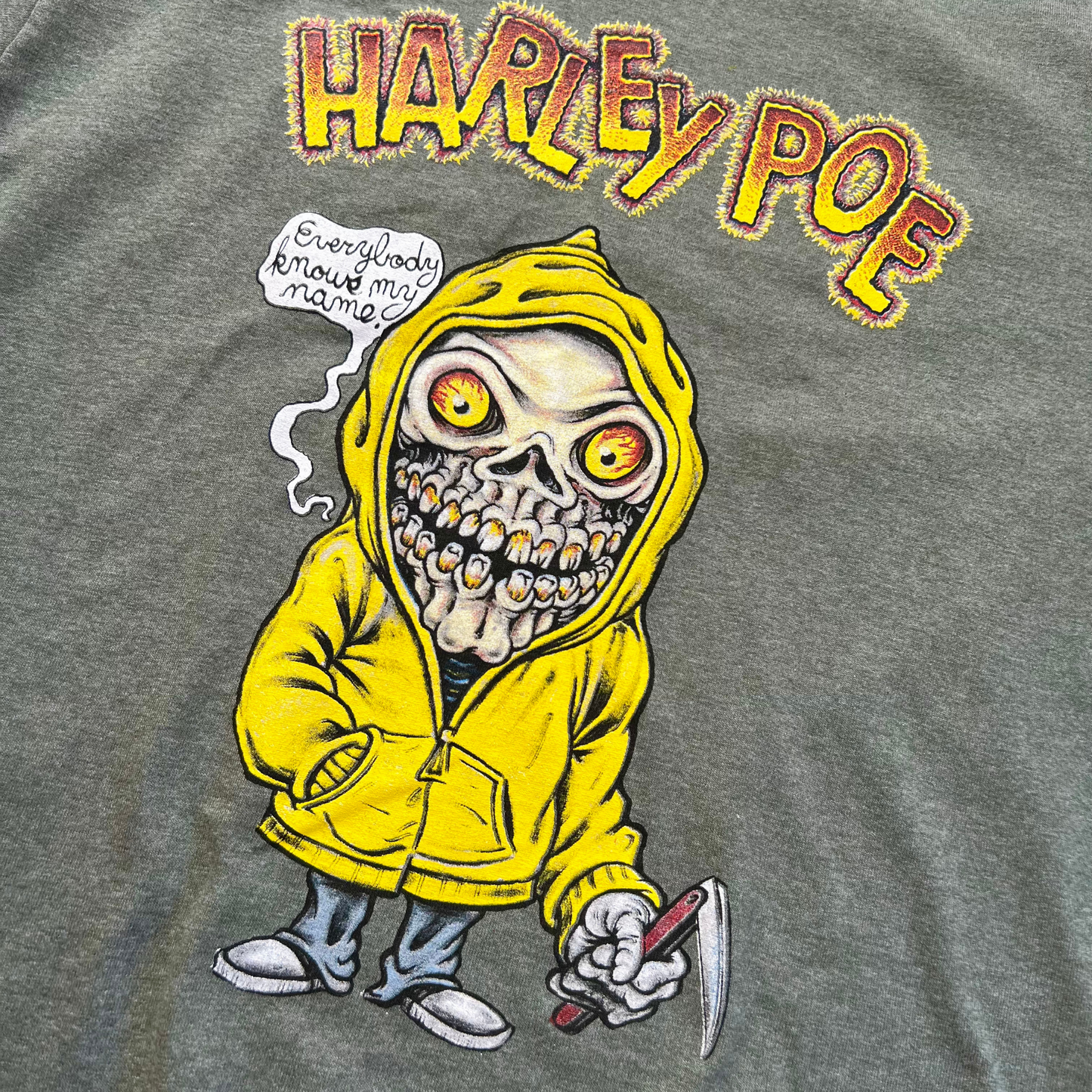 Harley Poe Tour Tee : Green Skelly