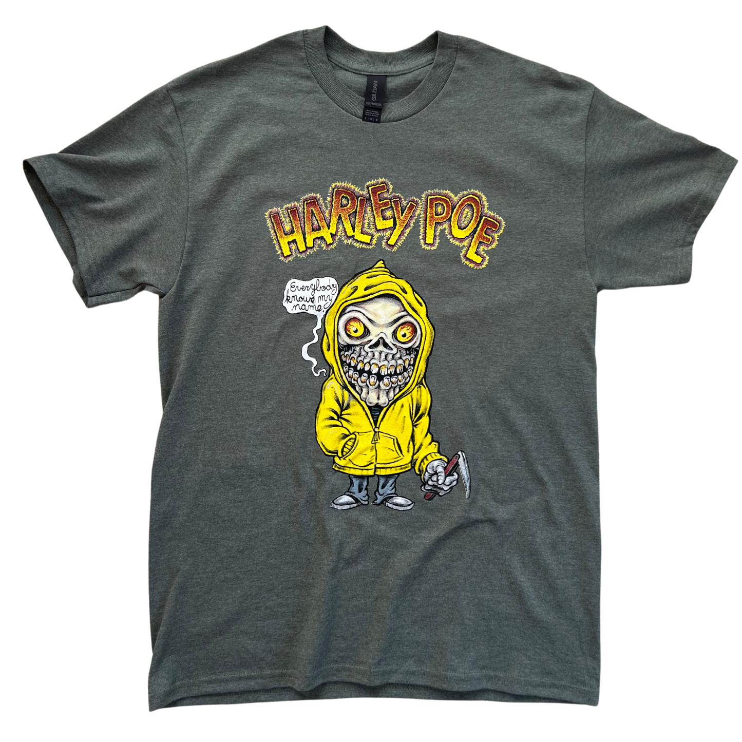 Harley Poe Tour Tee : Green Skelly