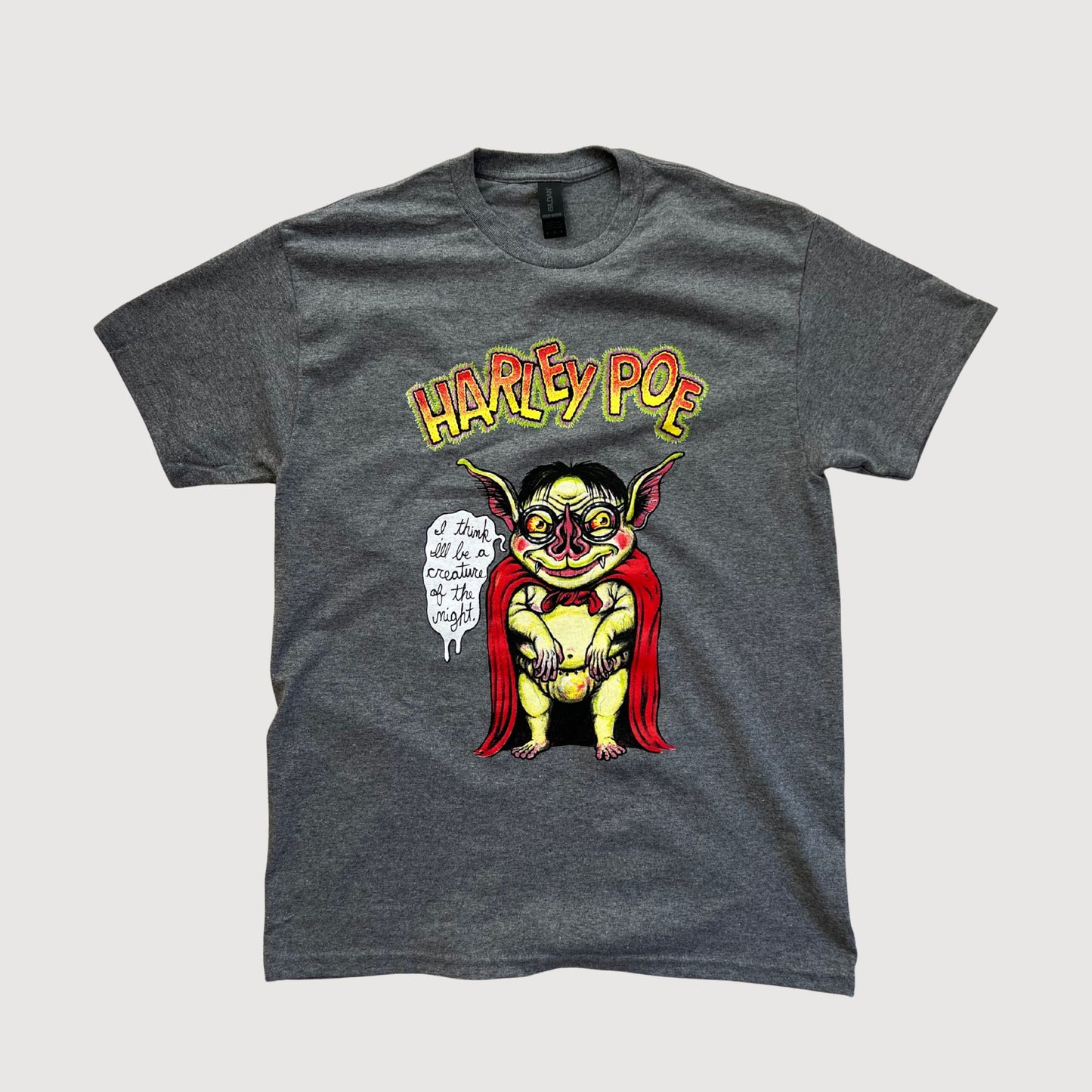 Harley Poe Tour Tee : Grey Bat