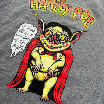 Harley Poe Tour Tee : Grey Bat