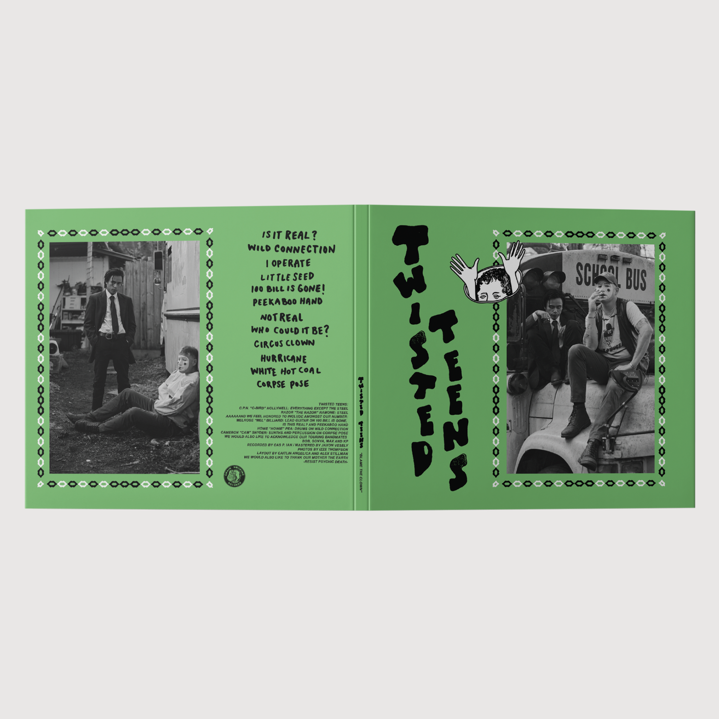 Twisted Teens: Blame The Clown LP,CD, or Cassette